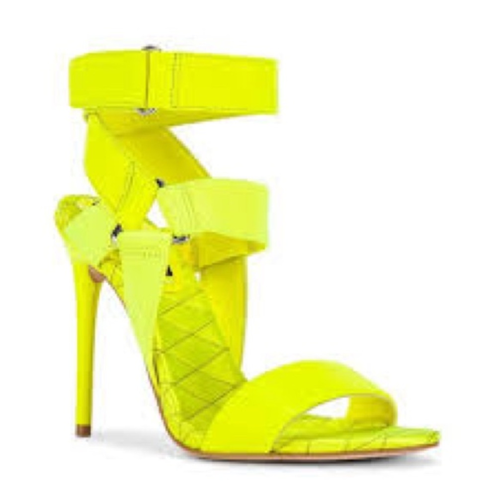 Alice + Olivia Talene Heel Neon Green 8 NWOB